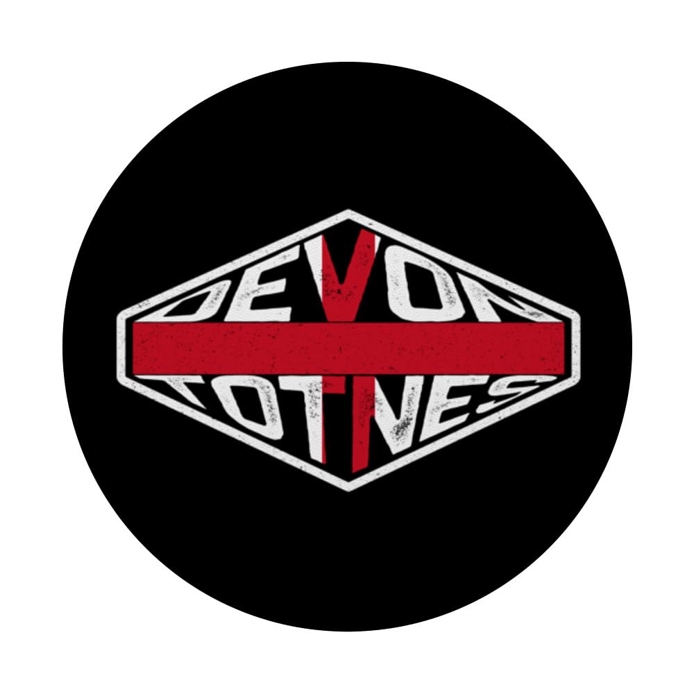 Devon, Totnes and Flag of England: Living Heritage PopSockets Swappable PopGrip, Black - Image 3