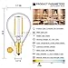 CRLight 2W LED Candelabra Bulb 25W Equivalent Warm White 2700K 250LM, Dimmable E12 Vintage Tiny G14(G45) Edison LED Globe Bulb, Chandelier Vanity Mirror Light Bulbs, 8 Pack