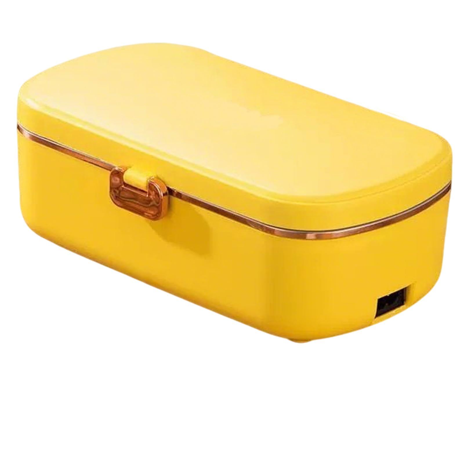 Scatola For Il Pranzo Riscaldata Elettricamente Senza Acqua, Scalda Pasti, 100V/220V, 36W, 900ml, Ideale For Lavoratori D'ufficio E Studenti(Yellow)
