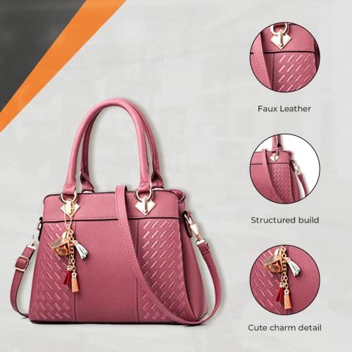 Beclina-Handbag-For-Women-And-Girls-Ladies-Purse-Faux-Leather-Handbag-Woman-Gifts-Wedding-Gifts-For-Woman-Women-3-Compartment-Bags-Travel-Purse-Handbag