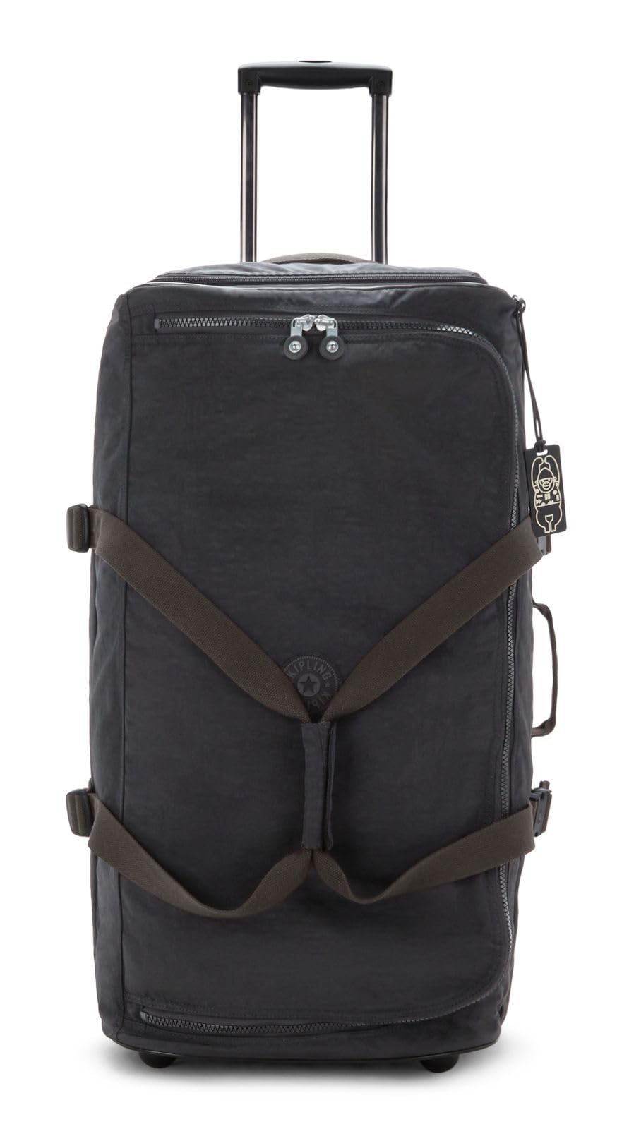 Kipling TEAGAN L Große Reisetasche mit Rollen, hochkant, Black Noir (Schwarz)