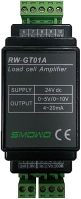 CGOLDENWALL RW-GT01A DIN Rail mountable load cell sensor amplifier transmitter transducer (Signal Output: 0-10V)