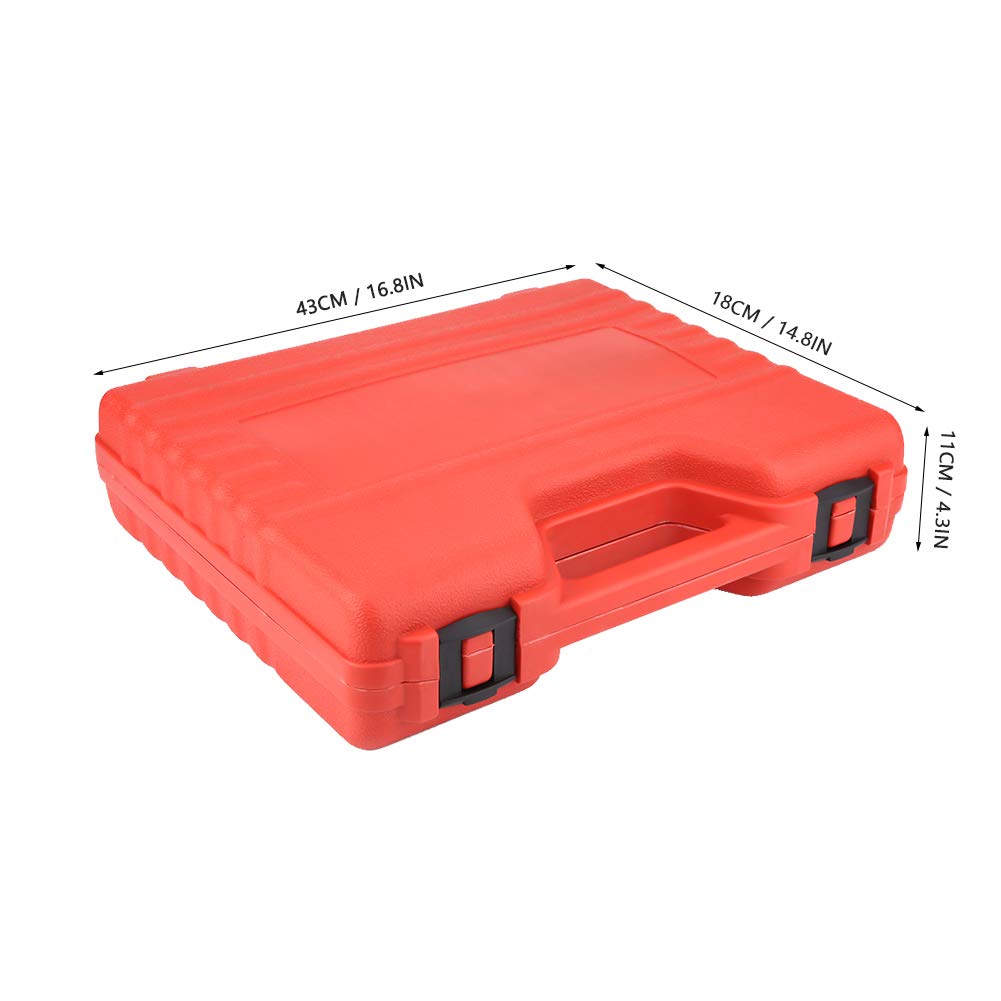 EBTOOLS Kit de medidor de presión de combustible, probador de medidor de presión de combustible de gasolina universal, kit de herramientas de diagnóstico de bomba de inyección
