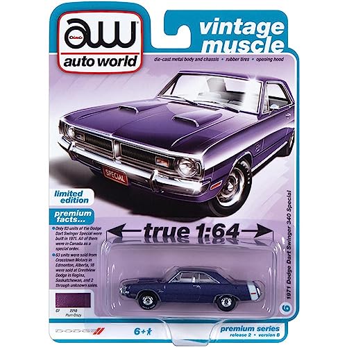 1971 Dart Swinger 340 Special Plum Crazy Purple 1/64 miniatura 3
