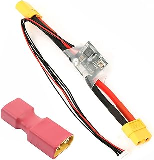 QWinOut APM2.6 2.5 2.52 Power Module Current Module APM with 5.3V DC BEC with XT60 to T Dean Conversion Connector for Flight Control for Battery & Charger (with Male to T Dean Female)