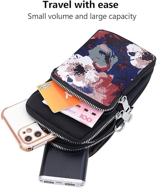 Image of Crossbody Mobile Sling Bag for Women |Stylish Phone Pouch with Detachable Strap & Adjustable Keychain|Mobile Purse|Versatile Mobile Pouch for Women