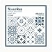 NossaRua Sintra - 12 Vinilos autoadhesivos con patrón de azulejo portugués, colección Sintra; azulejos de vinilo que imitan cerámica hidráulica. Medida: 15 x 15 cm