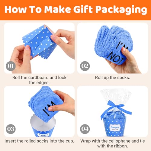 HAPPYPOP Birthday Gifts for Seniors - Socks for Mom Dad, Ideal Gifts for 51 52 53 54 55 56 57 58 59 60 Year Old Women Men4