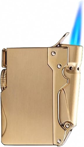 Encendedor de butano recargable, resistente al viento, encendedor de llama fuerte, ajustable, para senderismo, camping, chimenea, parrilla, camping, disponible en Yaxa Mexico