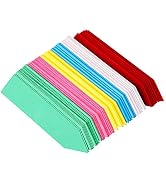 KINGLAKE 120 Pcs 4 Inch Plastic Plant Nursery Garden Labels Pot Marker Colored Garden Stake Tags