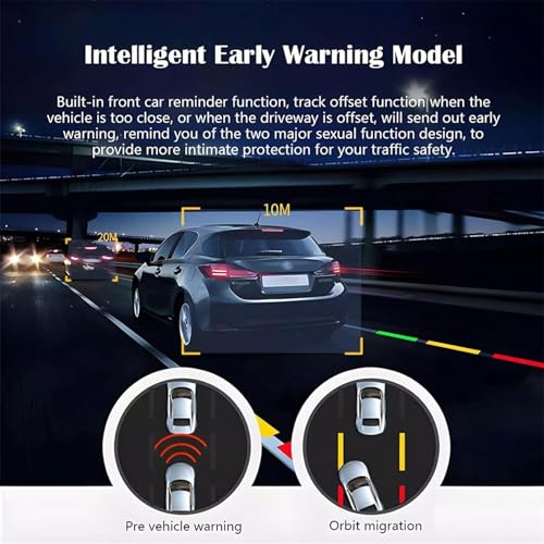 Cámara para tablero compacta de 360 grados con alertas de conducción ADAS 2