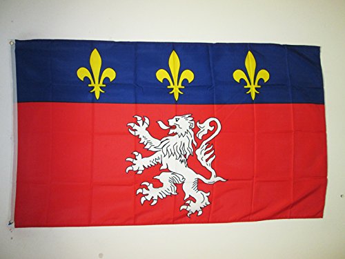 AZ FLAG Drapeau Province du Lyonnais 150x90cm - Drapeau de Lyon 90 x 150 cm - Drapeaux
