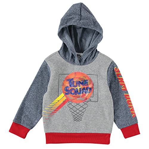 space jam Boys’ Fleece Hooded Sweatshirt and Jogger Sweatpants - Boys Sweatshirt with Tune Squad Hologram2