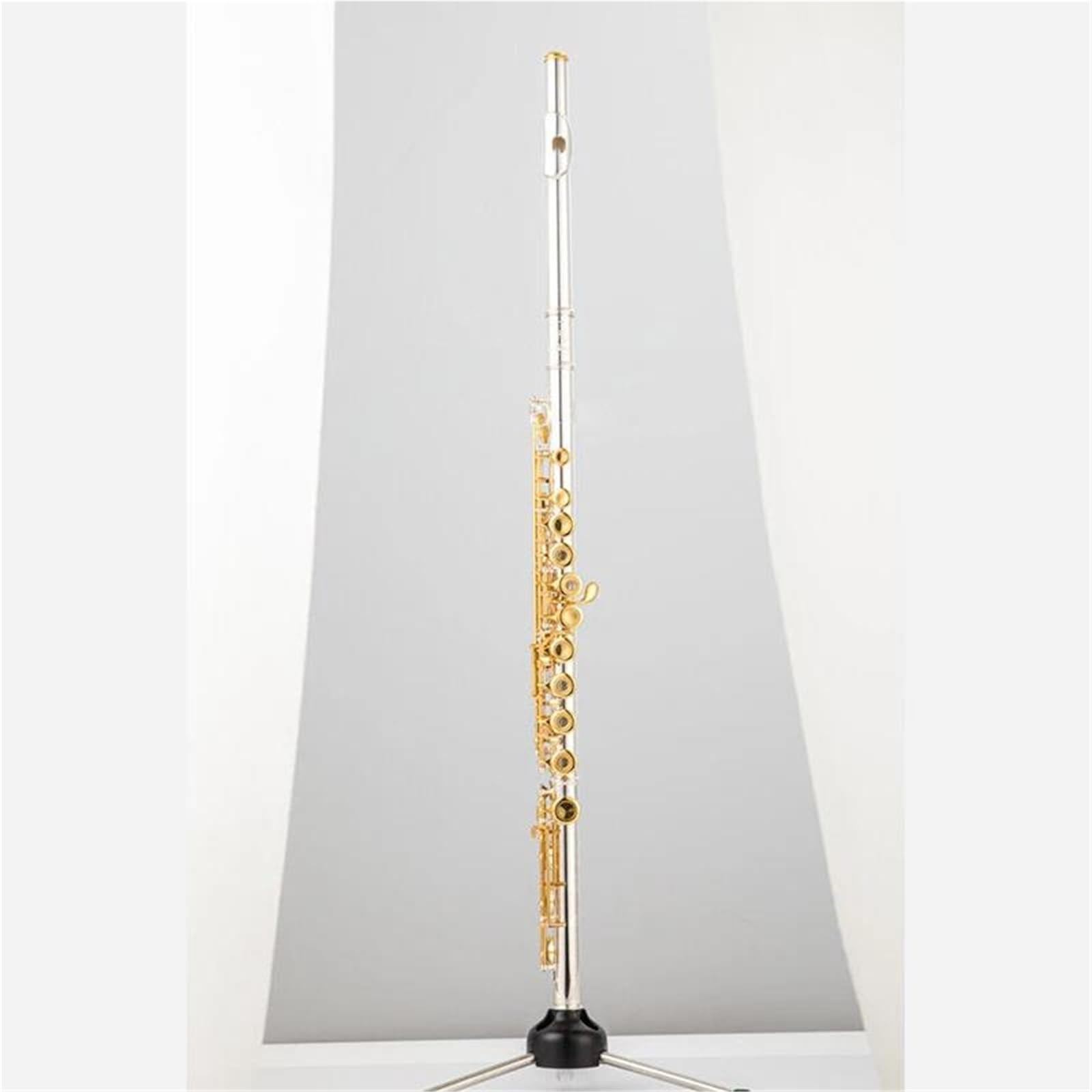 Flûte Performance Professionnelle Flûte Professionnelle C 17 Trou Ouvert Instrument À Clé Plaqué Argent Et Or Avec Accessoires