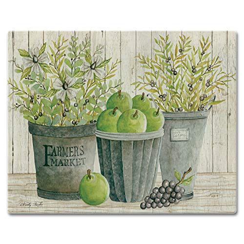 Tabla de cortar rectangular Counterart de vidrio templado 38.1x30.48 cm apta para lavavajillas miniatura 1