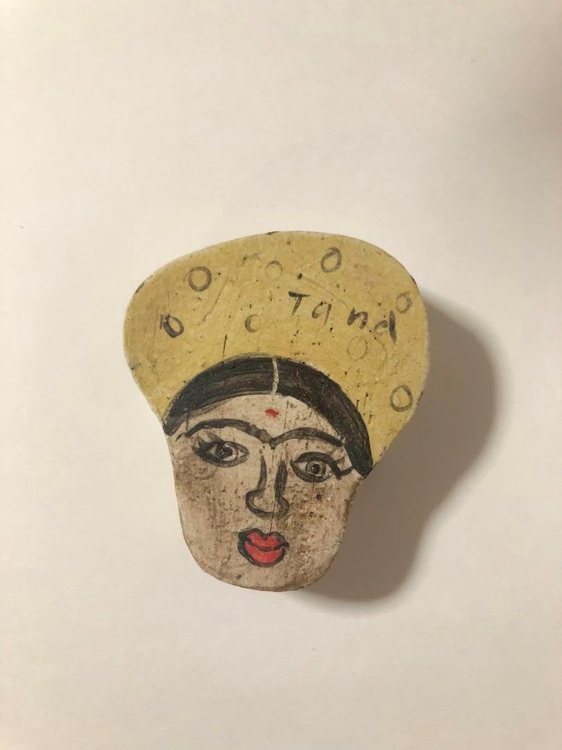 タナベヨシミさん インド人小物入れ 2025最新のスタイル タナベヨシミ