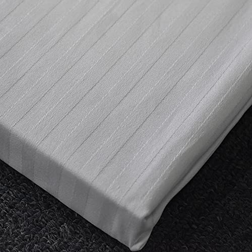 Standard Size Pillow Protector Zipper 2Pack 100% Cotton Sateen Stripe White Pillow Covers Oeko-Tex Certified #TOP2