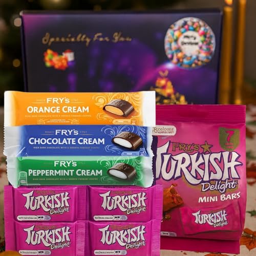 Turkish Delight Milk Chocolate Christmas Hamper – Festive Gift Box with Mini Delights & Dairy Milk Bar | Xmas Eve Presents for Women, Men, Kids, Friends & Loved Ones - Image 3