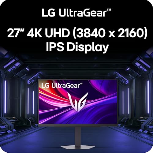 Image of LG 27G810A-B 27-inch Ultragear 4K UHD (3840 x 2160) IPS Gaming Monitor, Dual Mode UHD 180Hz or FHD 360Hz, 1ms, NVIDIA G-Sync, AMD FreeSync Premium, VESA DisplayHDR 400, HDMI 2.1, Black