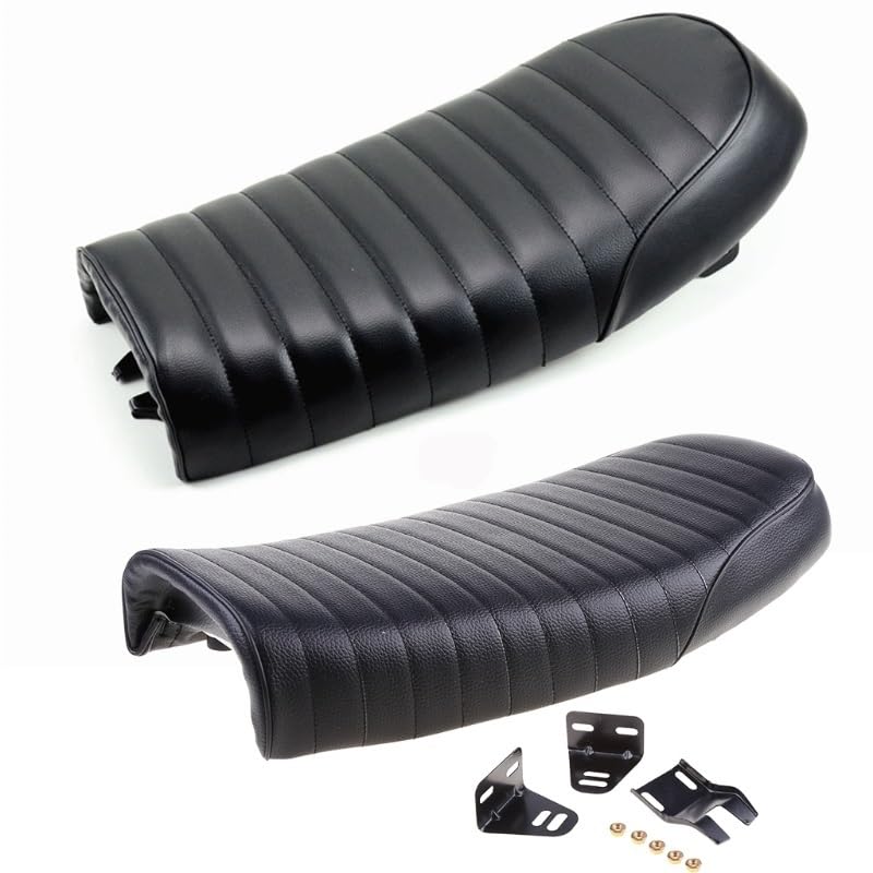 Coussin de selle moto rétro pour siège plat vintage et confortable