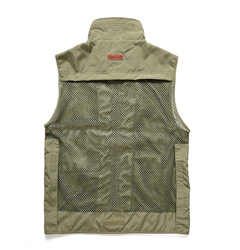 Empty Gilet in Maglia Estiva con Molte Tasche per