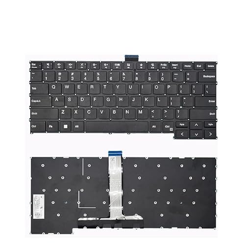 ThinkBook 14 G6 IRL ABP 14" 21KG 21KJ 2023 PH4CL 用 RU/ロシア語 SP/スペイン キーボード 英語バックライト(US Black)