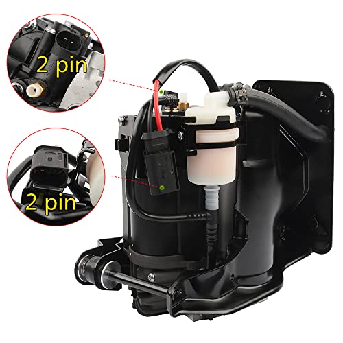 Air Suspension Compressor Pump with Bracket Part# C2C27702 C2C2450 Replacement for 2004-2009 Jaguar XJR, XJ8, Super V8, Vanden Plas C2C27702E C2C22825 949-906 AKWH - Thumbnail 3