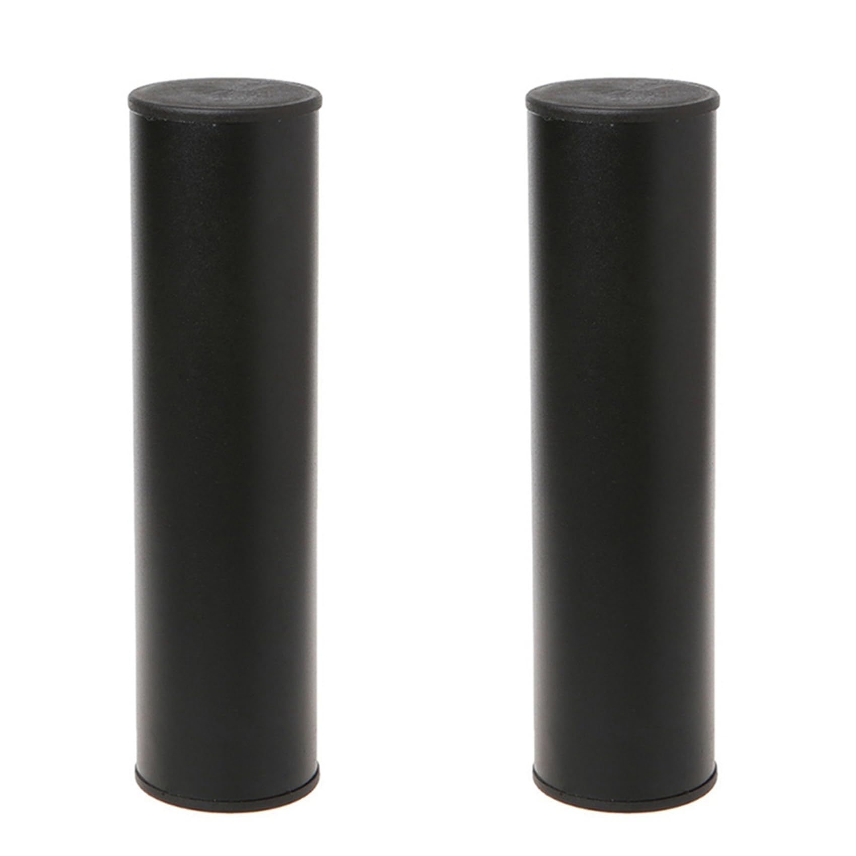 Bloepum 2X Professional Stainless Steel Cylinder Sand Shaker Rhythm Musical Instruments Percussion for Band Accompaniment,Black