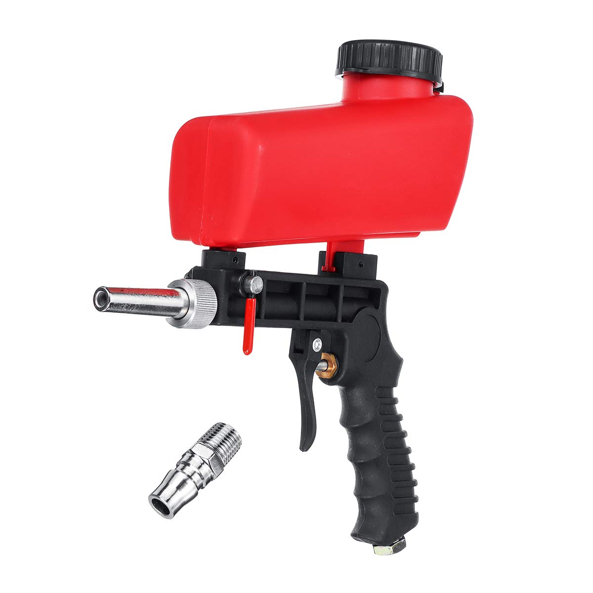 CCChaRLes Herramienta De Granallado Portátil De 90 Psi Para Chorro De Arena Portátil Con Un Compresor De Aire De 1/4 Pulg.