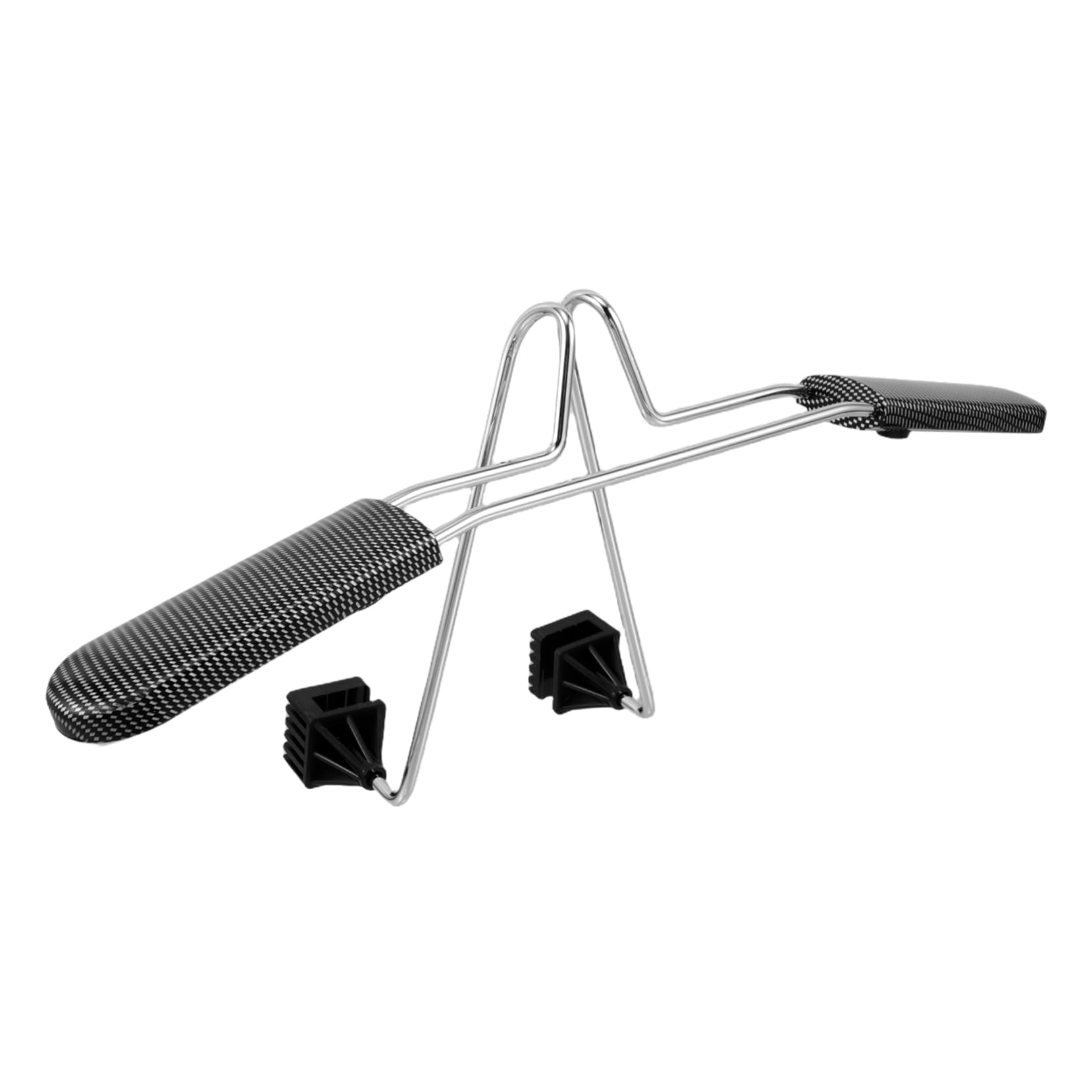 Didiseaon Gruccia per Auto in Acciaio Inossidabile e Fibra di Carbonio, Porta Appendiabiti Portatile Installazione Facile, Adatta a Viaggi e Camicie e Giacche, Retrattile 40-52cm
