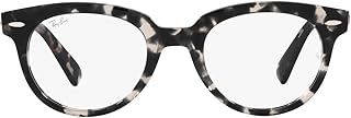 Ray-Ban RX2199V Round Prescription Eyewear Frames, Grey Havana/Demo Lens, 48 mm
