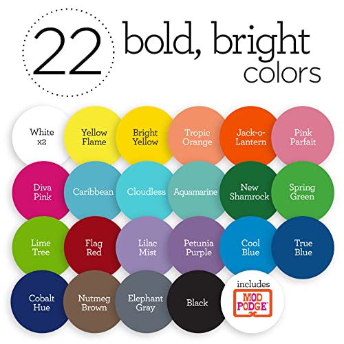 Apple Barrel 13430 Art Lessons Paint And Brush Set, 34 Pc Kit Including 23 2 Fl Oz Apple Barrel Acrylic Paint Colors thumb #5