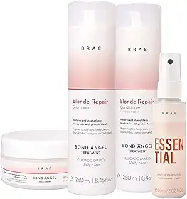Kit Braé Blond Repair Duo 250ml + Máscara 200g + Mini Essential 60ml