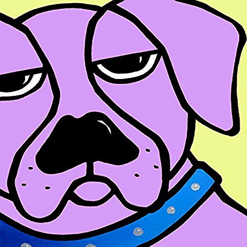 Big Bubba by FidoStudio 12x12 Art Print Poster Wall Decor Dog Playfull Friendley
