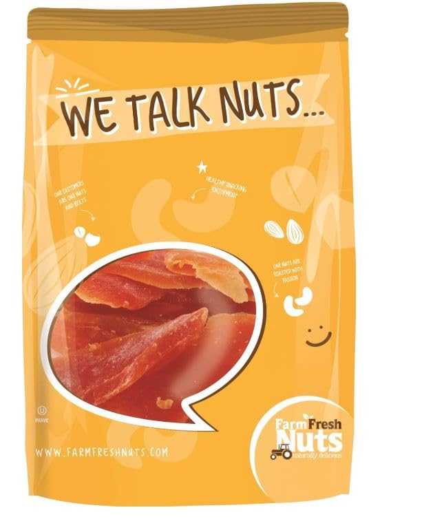 Farm Fresh Nuts Dried Papaya Fruit Snacks 5 Lb Bag – Papaya Strips for Snacking, Desserts, Baking – Safely Sealed Bag for Prolonged Freshness – Delicious Tropical Taste - Image 3