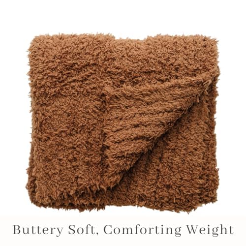 Image of Saranoni Bamboni Baby Blanket | Luxury Plush Super Soft Blanket | Breathable Comfort Infant Baby Blankets for Boys & Girls | Caramel, Mini - 15 inch x 20 inch