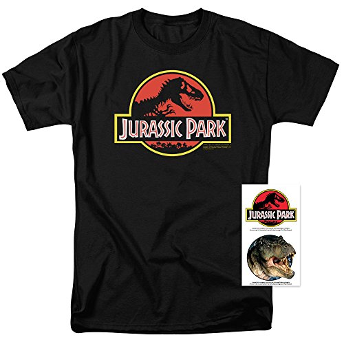 Popfunk Classic Jurassic Park Logo Unisex Adult T Shirt2