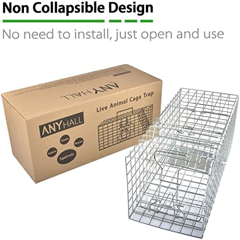 Anyhall Live Animal Trap for Squirrels Weasels and Small Rabbits