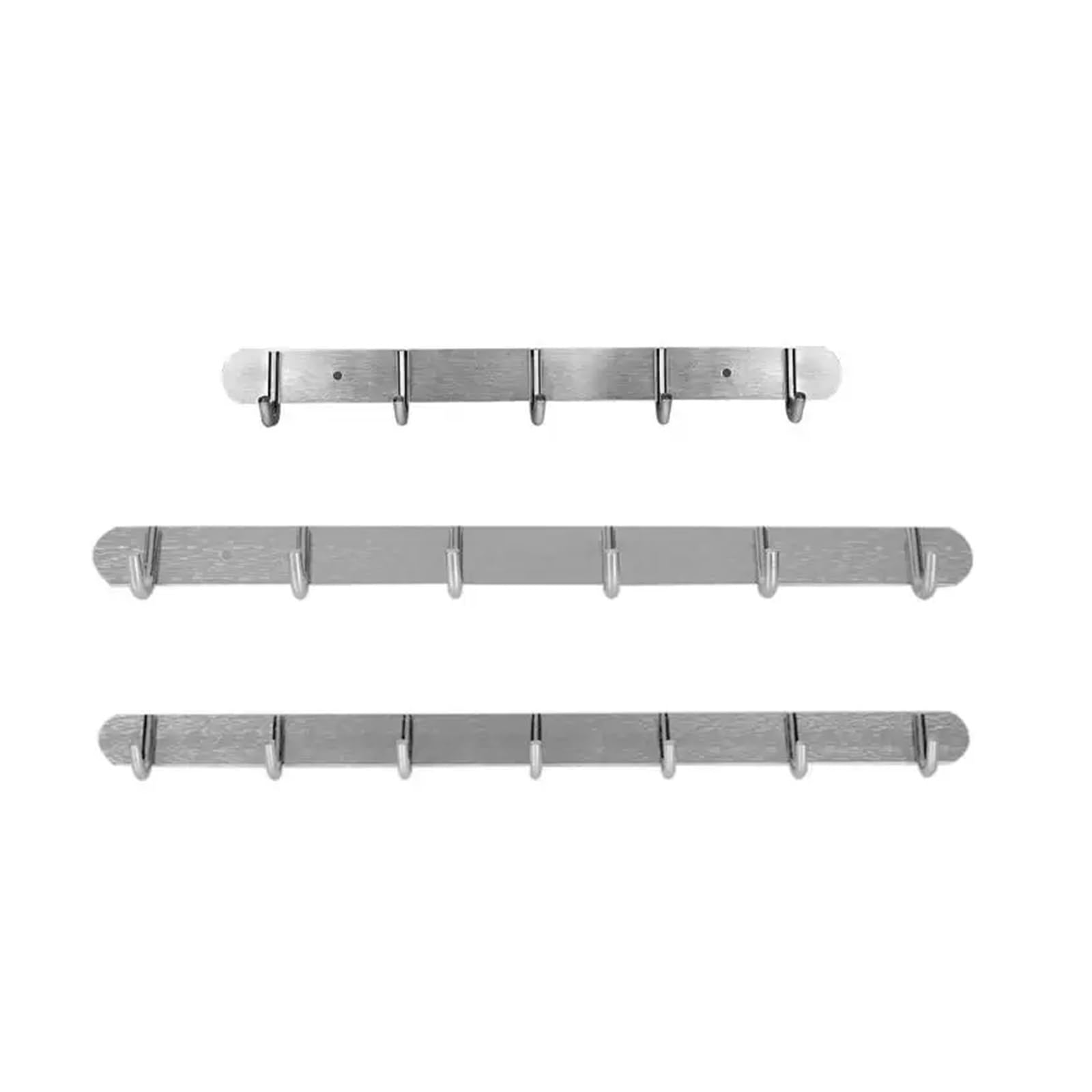 DHetyE Coat Rack wall Hooks Coat Rack,Wall Hooks,5/6/7 Holes Hook Mounted Coats Clothes Towel Hat Row(7 Hooks)