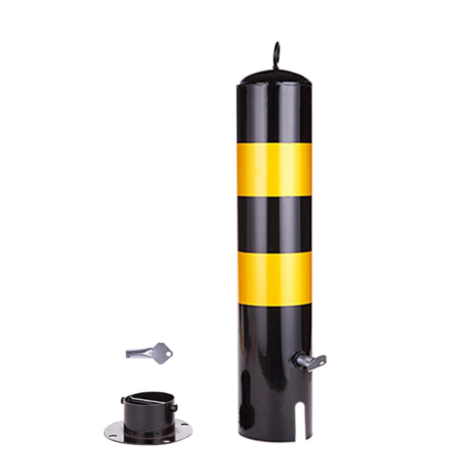 GTHTUHFD Safety Cones,Traffic Delineator Posts,Parking Barrier With Detachable Base,Durable Safety Bollards For Construction Sites Driveway Parking Lot,1pack-11.4x55cm