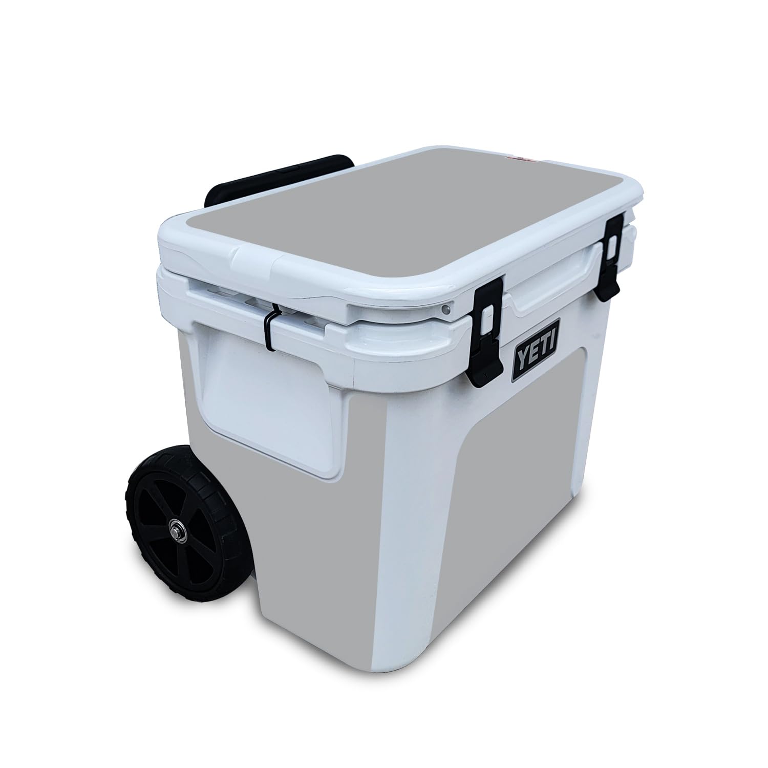 Skin Compatible with Yeti Roadie 32 Wheeled Cooler - Solid Gray - Premium 3M Vinyl Protective Wrap Decal Cover - Easy to Apply | Crafted in The USA by MightySkins