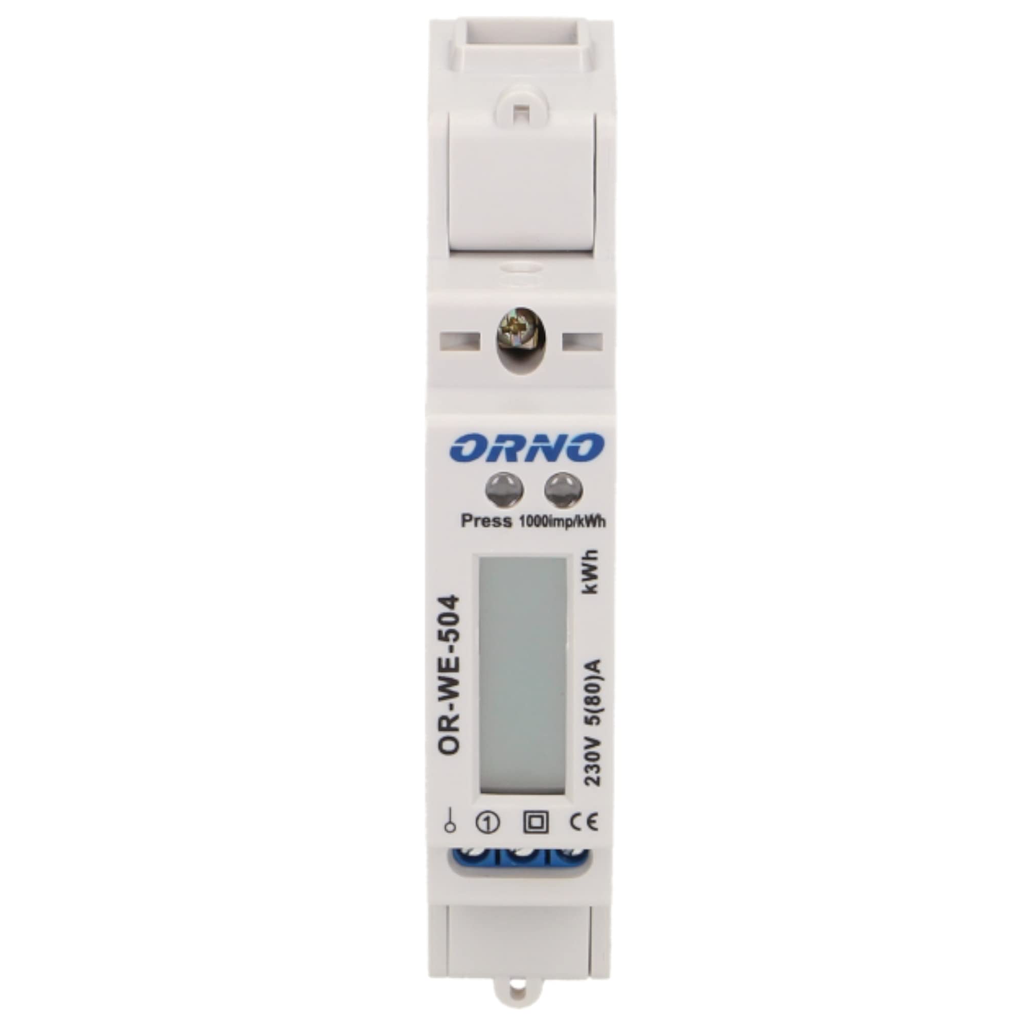 Image secondaire de ORNO WE-504 Compteur Electrique Monophasé 80A Port RS-485 1 Module pour DIN TH-35mm