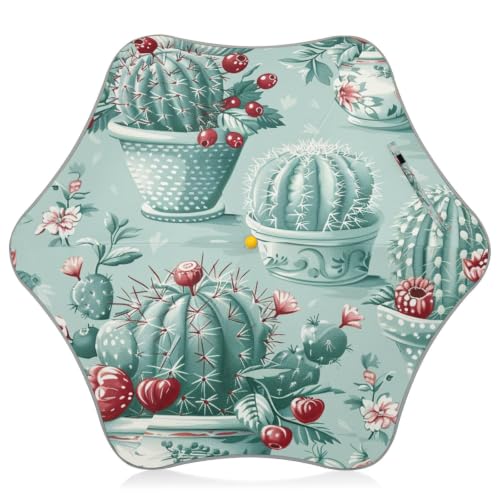 Parapluie p折りたたみ enfants cactus avec bande réfléchissante et sécurité UV