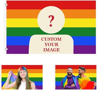 Custom Flag 3X5 Ft Double Sided Flag,Personalized America Flag, Design Your Image Funny Tapestry Poster For Decorate Clubs Concerts Bars University Dormitories Living Rooms Bedrooms Pride Bunting Flag