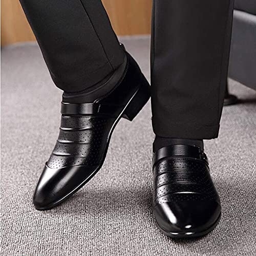 Men's Casual Dress Shoes Buckle Oxfords Shoes Slip on Loafer Formal Business Comfortable Dress Shoes for Men2