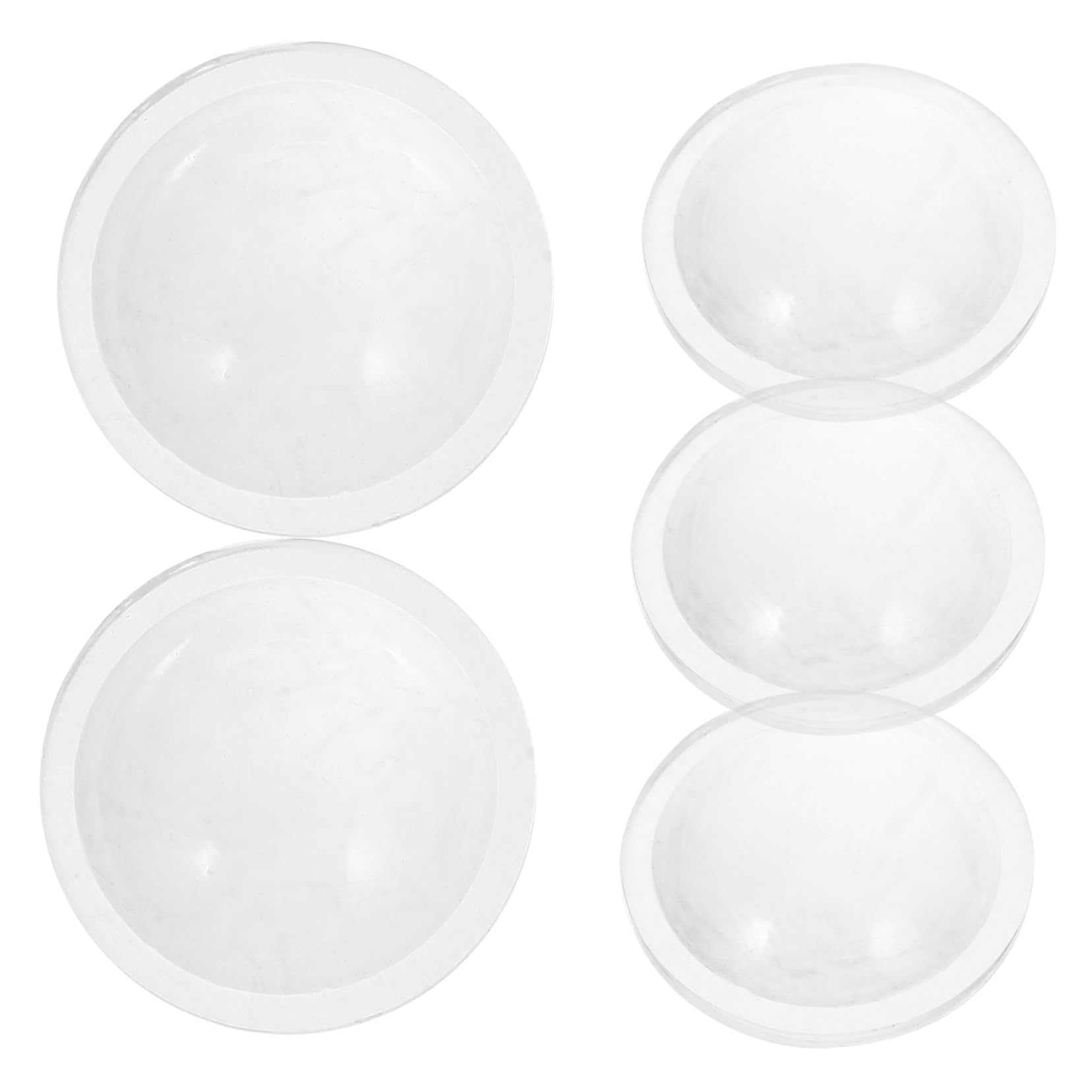 HIAKDOFT 5pcs Convex Lens Optical Glass Magnifier for Flashlights Projectors and Cameras Versatile Replacement Accessory