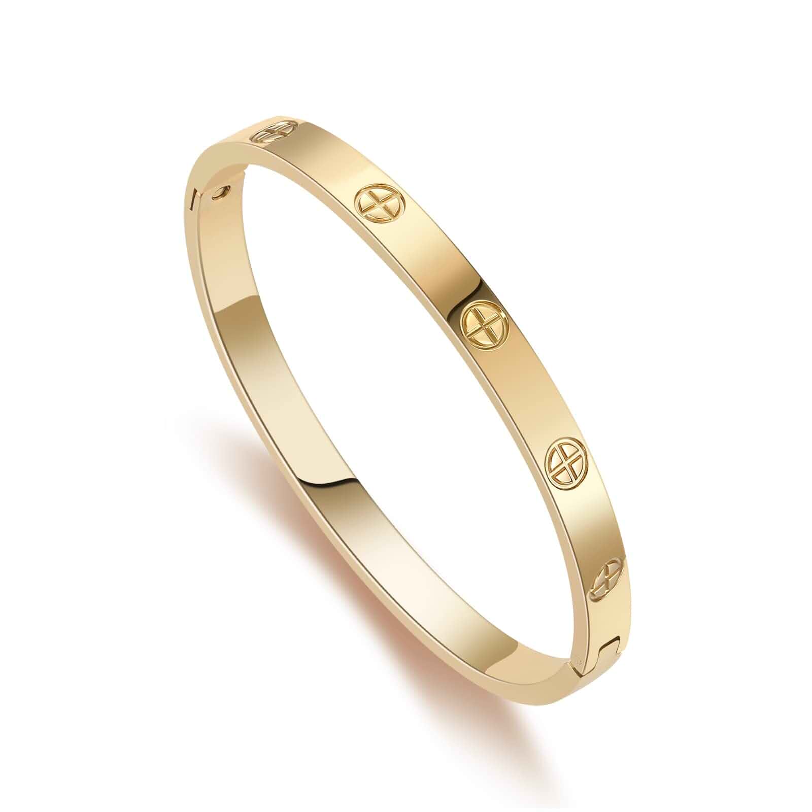 RIMRIVAGold Bracelets for Women Friendship Love Bangle Jewelry Stainless Steel Bracelet Jewelry Christmas Birthday Gifts for Women Stocking Stuffers Wedding Valentines Her