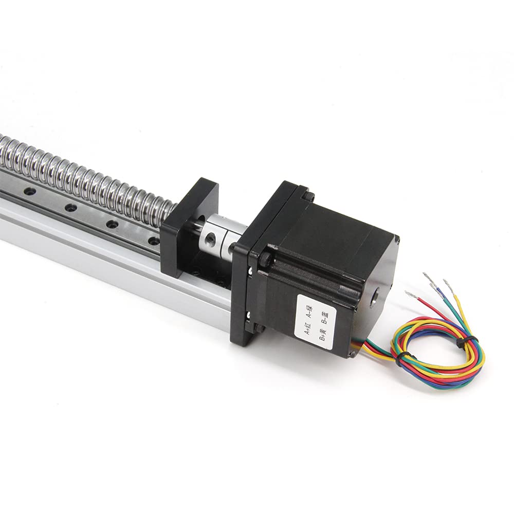 Actuador de etapa lineal de viaje de 350 mm de longitud con carriles lineales cuadrados Tornillo de bola SFU1605 con motor paso a paso NEMA23 para DIY CNC Router Parts X Y Z Axis