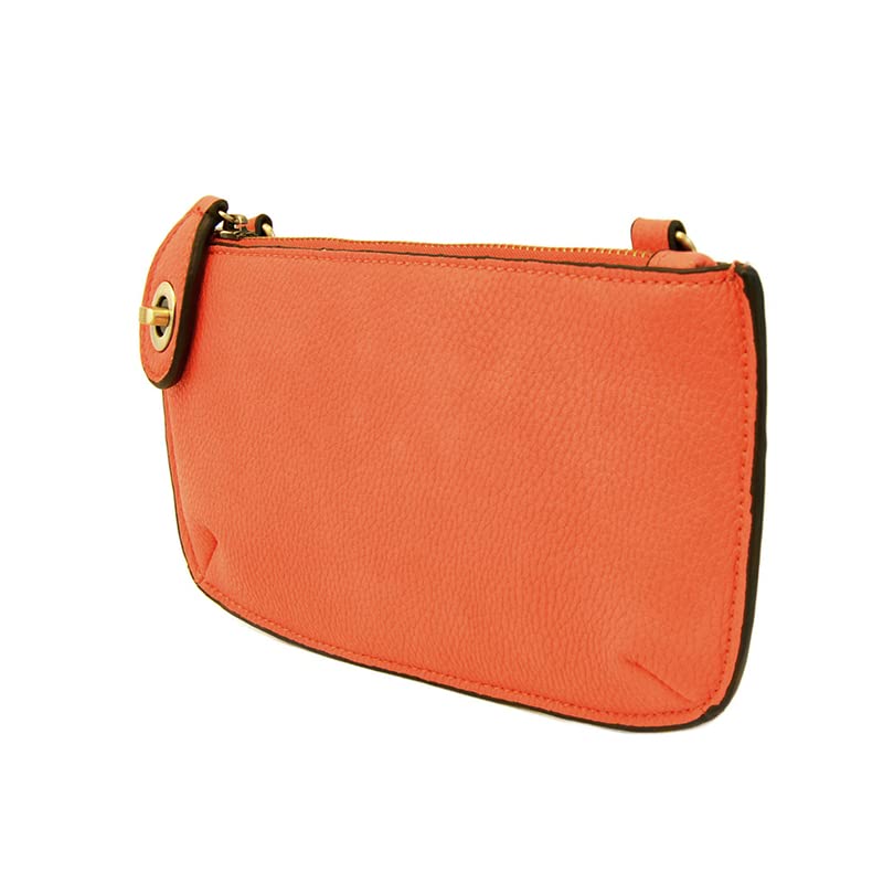 Image of Joy Susan Women's Fashion Purse Mini Crossbody Wristlet Clutch Handbag - Orange