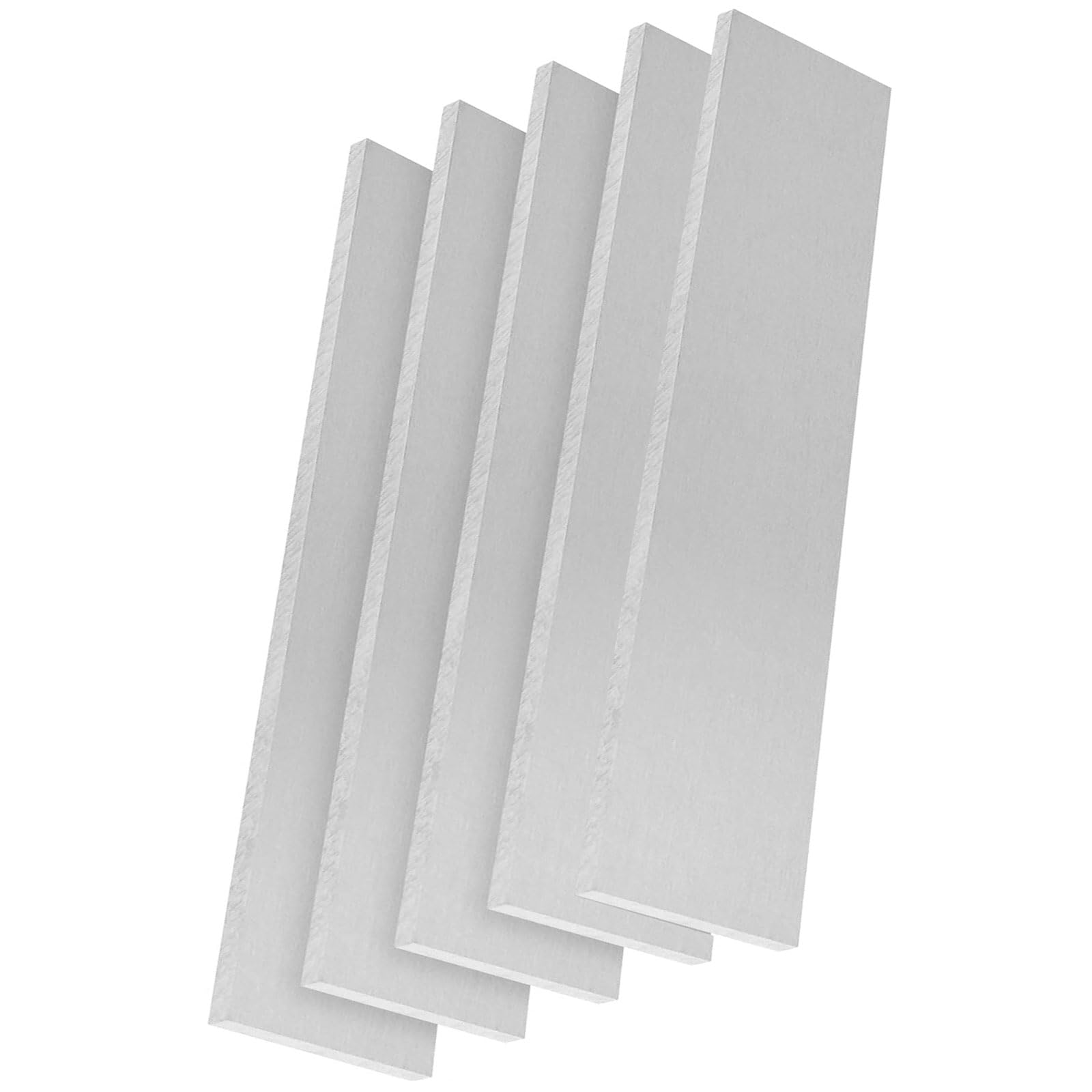 5 Stück Flachstangen aus 6061 Aluminium – 6 mm Dicke – Vielseitige quadratische Aluminiumstreifen for Bastel- und Industrieanwendungen(6x40x500mm)